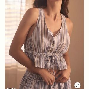 NWT Striped Crop Top - Anthropology